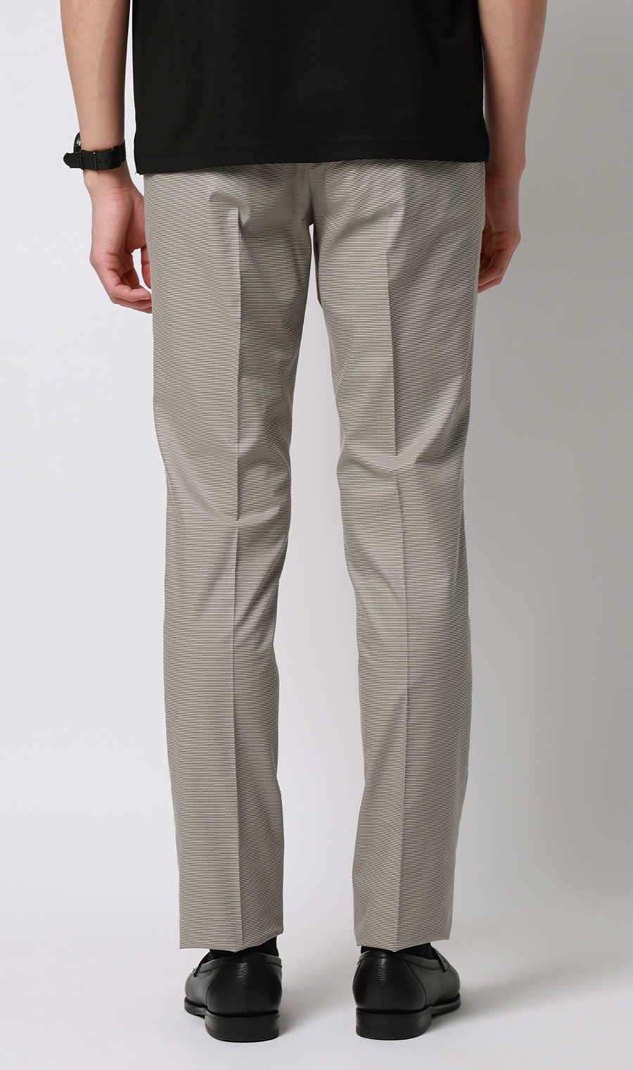 スタイリッシュスラックス【ノータック】【COOLMOTION】 ブラウン S