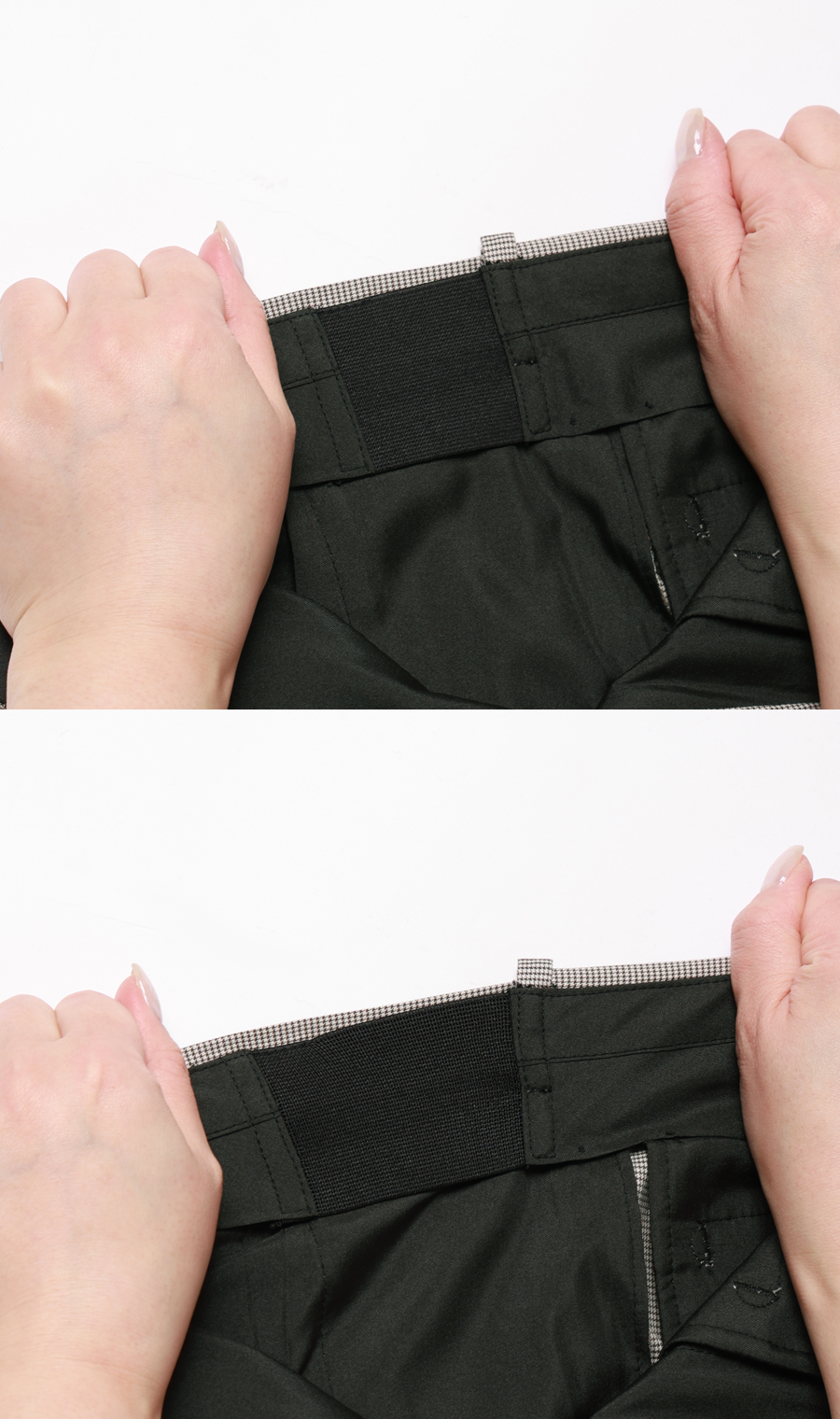 スタイリッシュスラックス【ノータック】【COOLMOTION】 ブラウン S