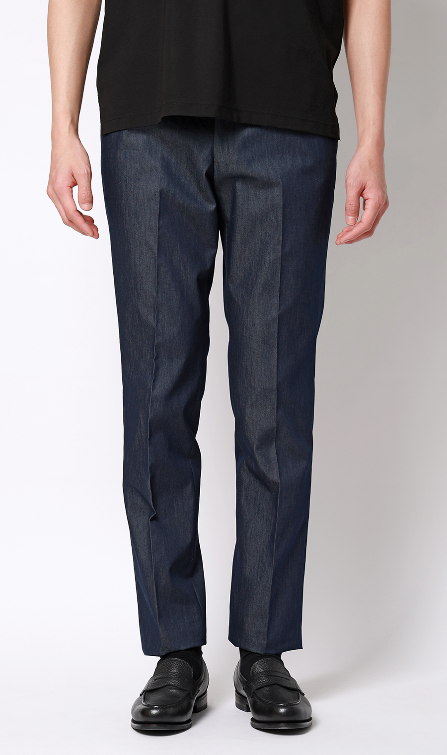 スタイリッシュスラックス【ノータック】【COOLMOTION】 ネイビー M