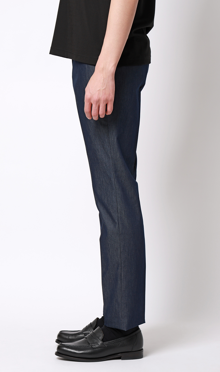 スタイリッシュスラックス【ノータック】【COOLMOTION】 ネイビー M