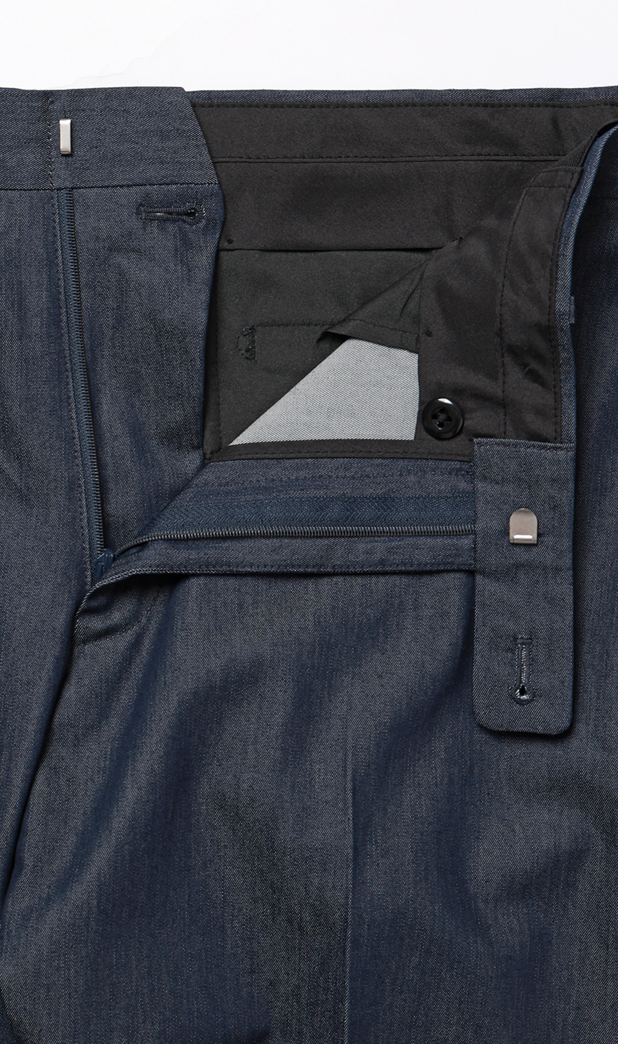 スタイリッシュスラックス【ノータック】【COOLMOTION】 ネイビー M