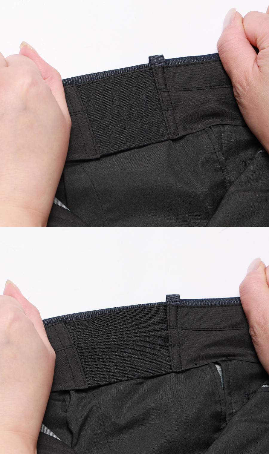 スタイリッシュスラックス【ノータック】【COOLMOTION】 ネイビー M