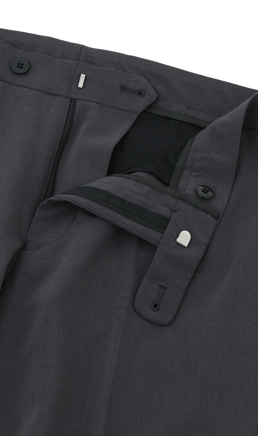 スタイリッシュスラックス【ノータック】【#すごスラ】【全方向ストレッチ】 グレー 73cm