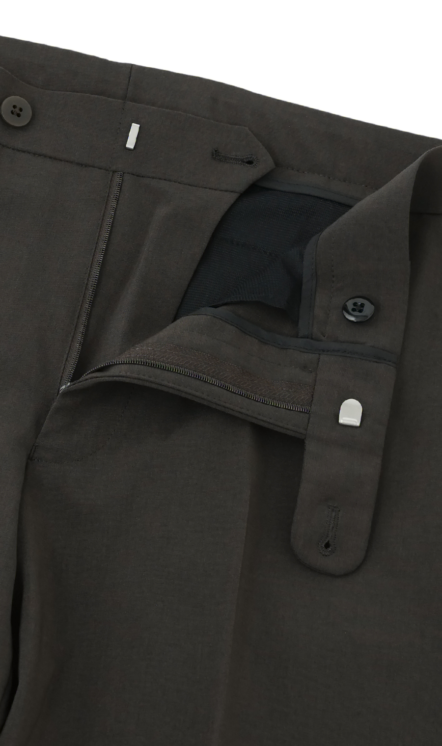 スタイリッシュスラックス【ノータック】【#すごスラ】【全方向ストレッチ】 ブラウン 73cm