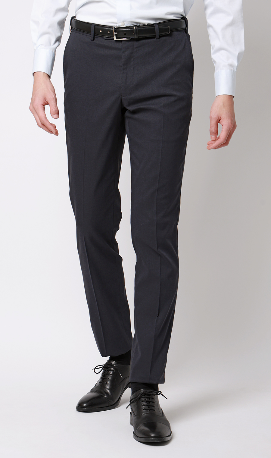 スタイリッシュスラックス【ノータック】【COOLMOTION】 ネイビー S