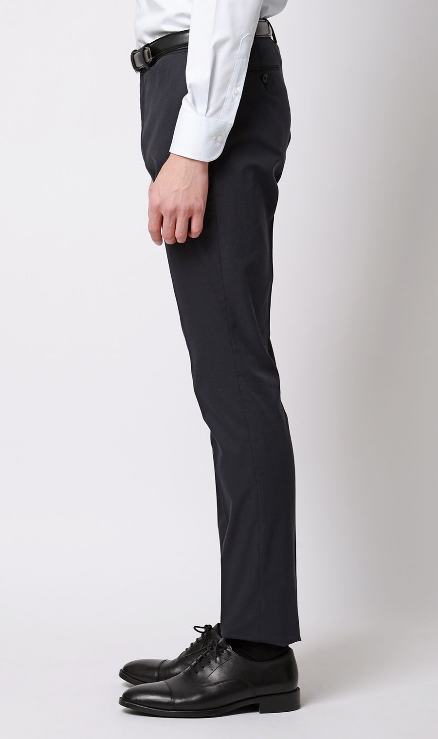 スタイリッシュスラックス【ノータック】【COOLMOTION】 ネイビー S