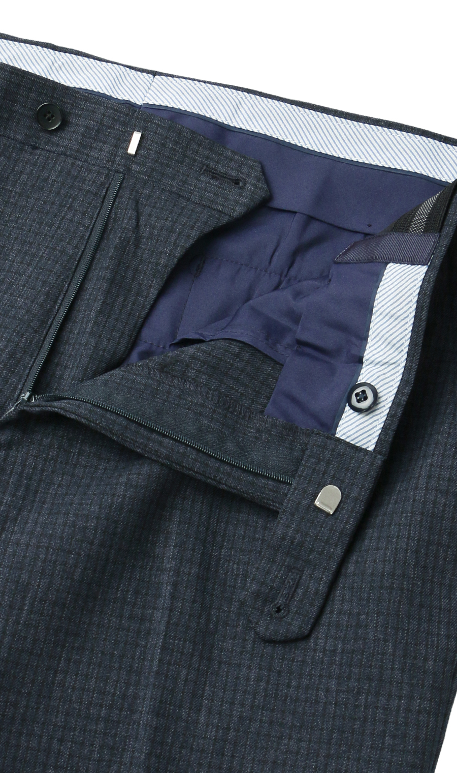 スタイリッシュスラックス【ノータック】【Plastics Smart】 ネイビー 85cm