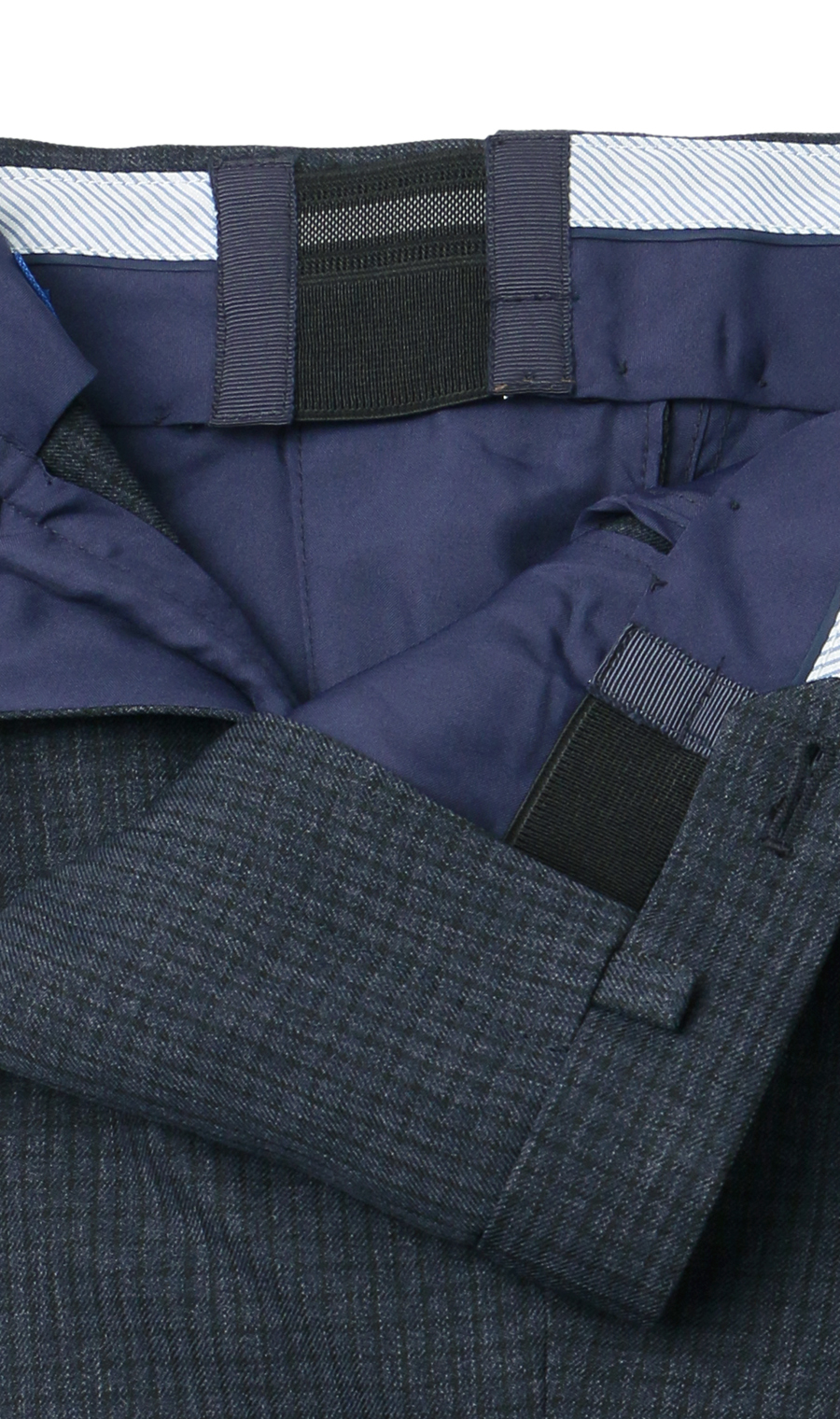 スタイリッシュスラックス【ノータック】【Plastics Smart】 ネイビー 85cm