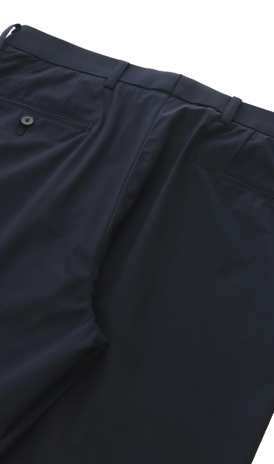 スタイリッシュスラックス【ノータック】【清涼】【Plastics Smart】 ネイビー 82cm