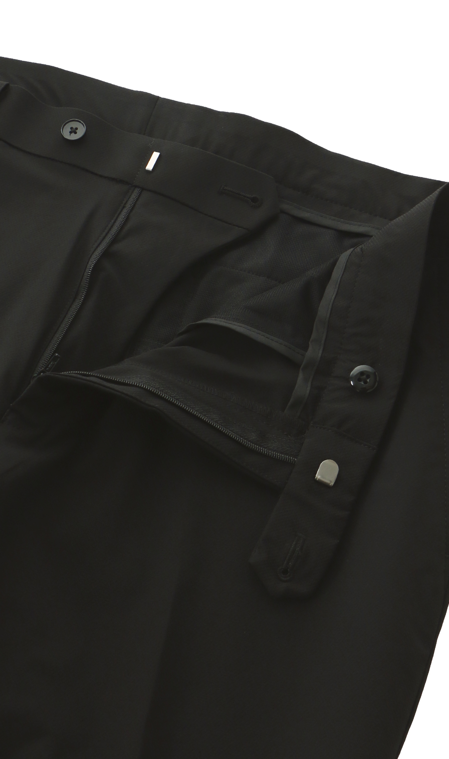 スタイリッシュスラックス【ノータック】【清涼】【Plastics Smart】 ブラック 76cm