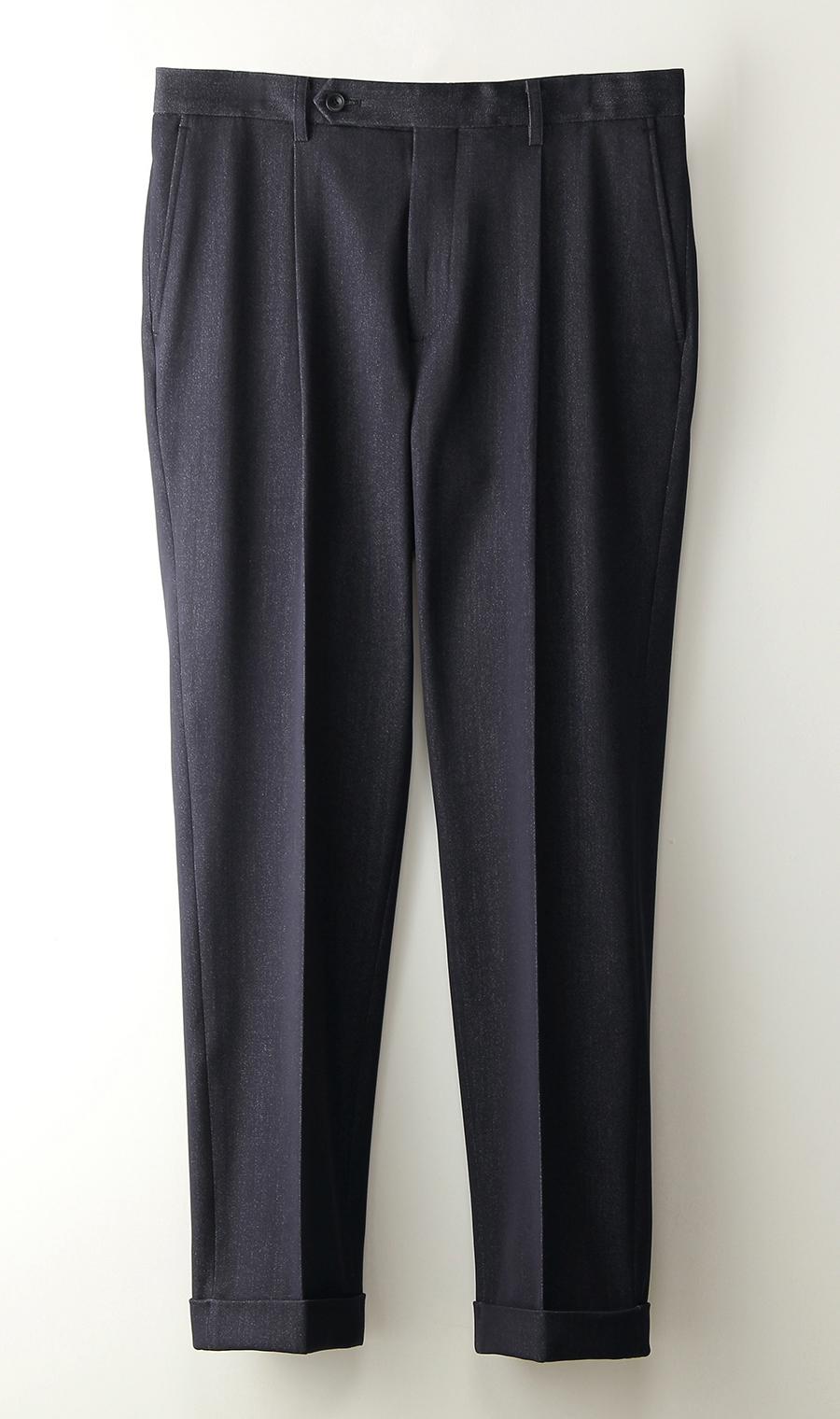 アウトタックテーパードパンツ《裾上げ済み》 ネイビー S