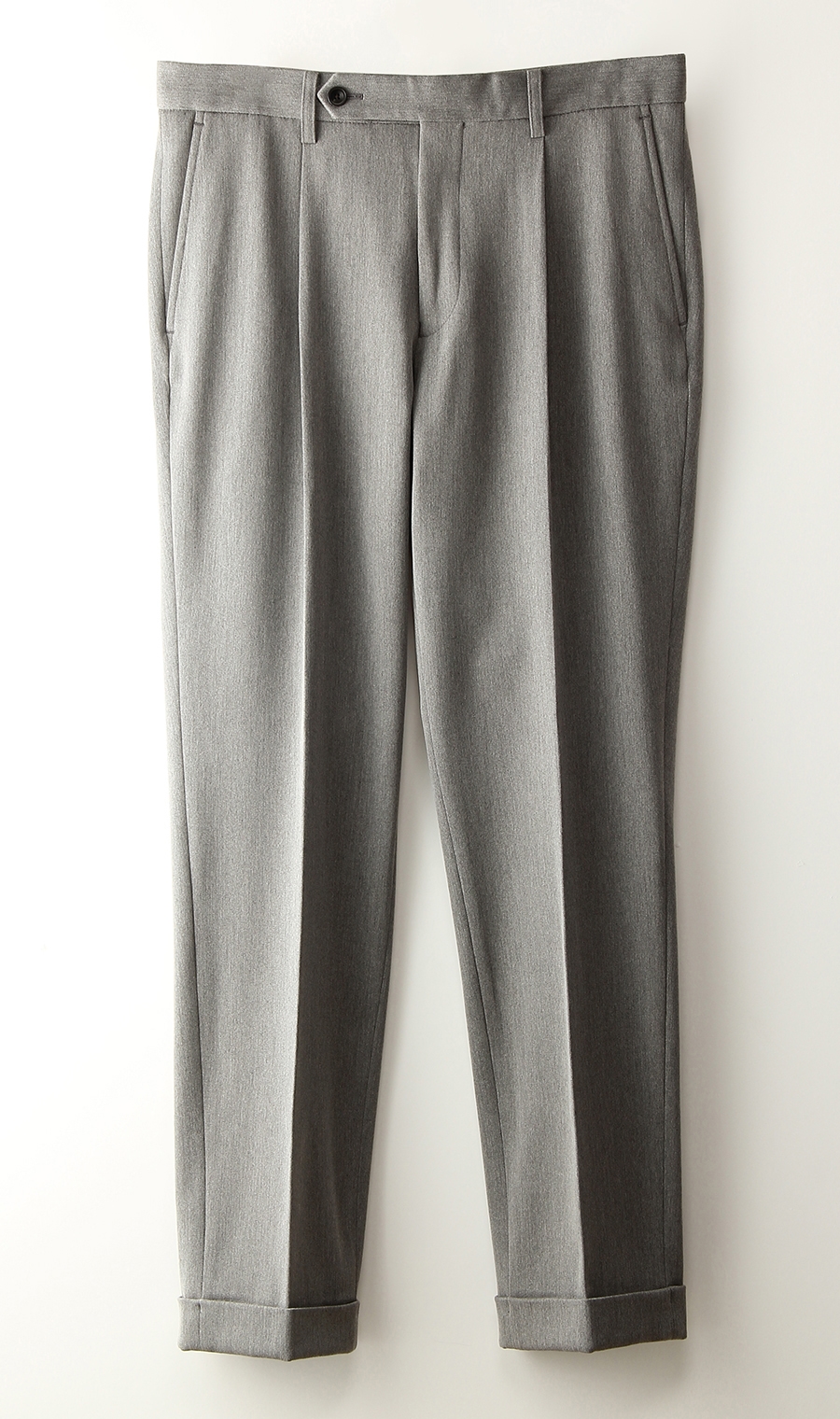 アウトタックテーパードパンツ《裾上げ済み》 グレー S