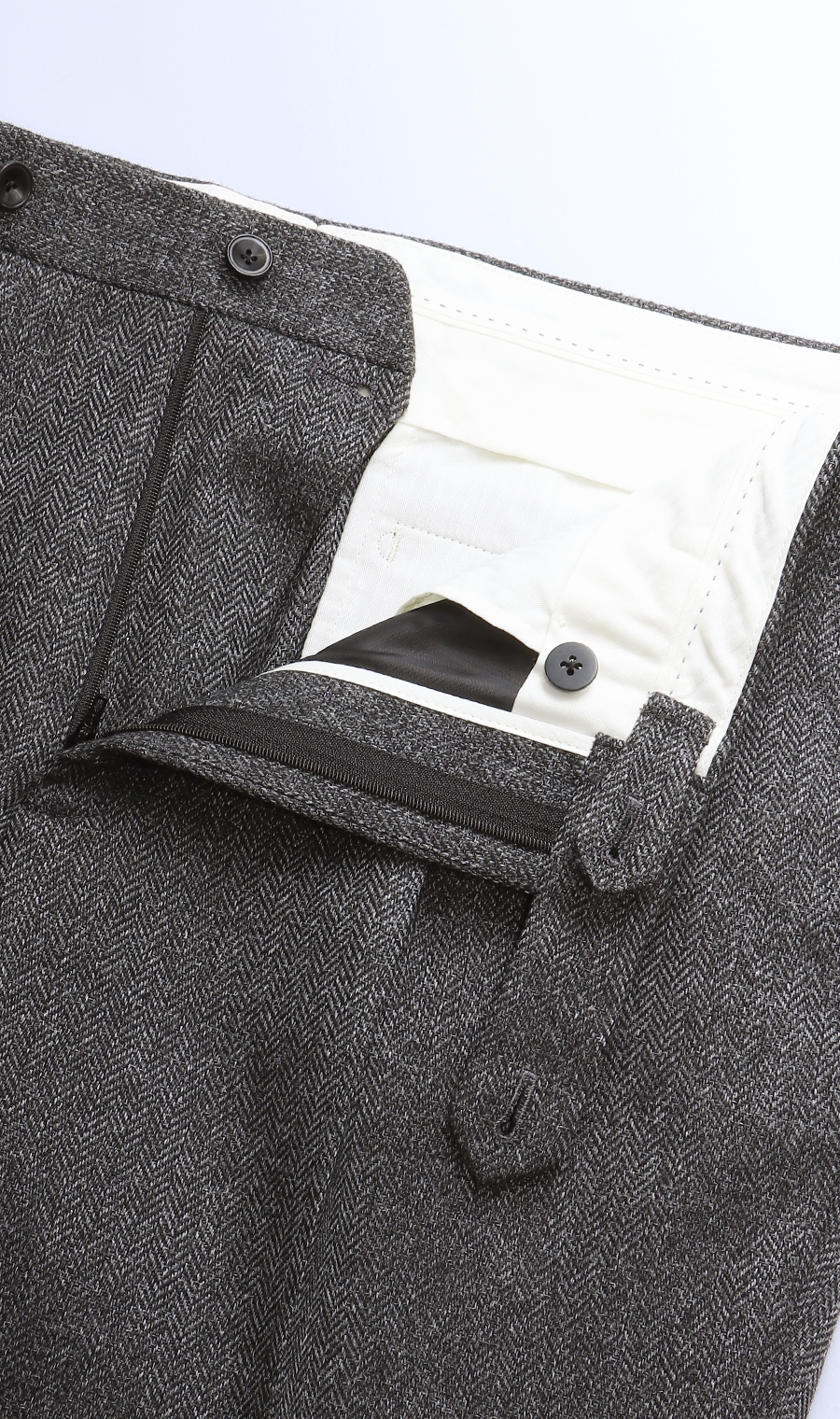 ワンタックテーパードパンツ《セットアップ着用可》 グレー 3L