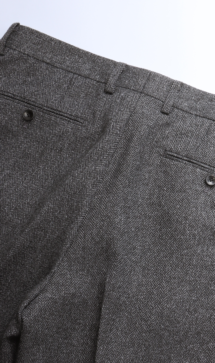 ワンタックテーパードパンツ《セットアップ着用可》 グレー 3L