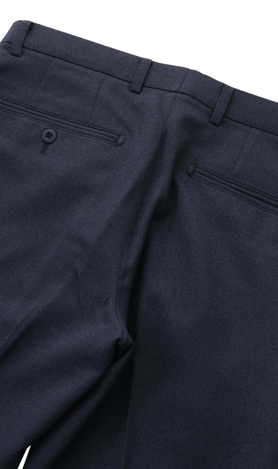 スタイリッシュスラックス【ノータック】【裾上げ済み】 ネイビー 79cm