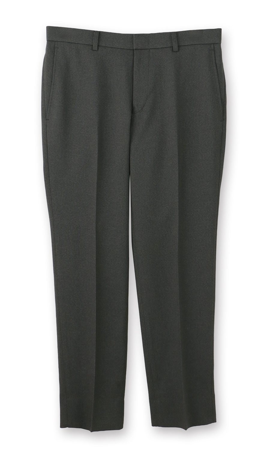 スタイリッシュスラックス【ノータック】【裾上げ済み】 チャコール 79cm