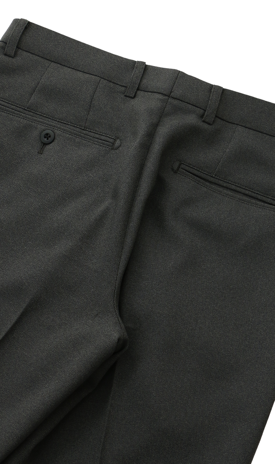 スタイリッシュスラックス【ノータック】【裾上げ済み】 チャコール 79cm