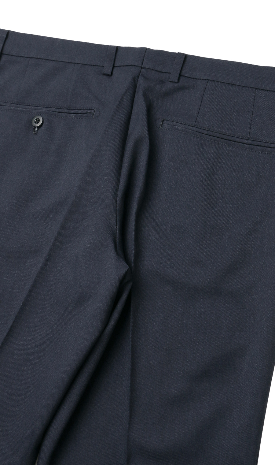 スタイリッシュスラックス【ノータック】【裾上げ済み】 ネイビー 76cm