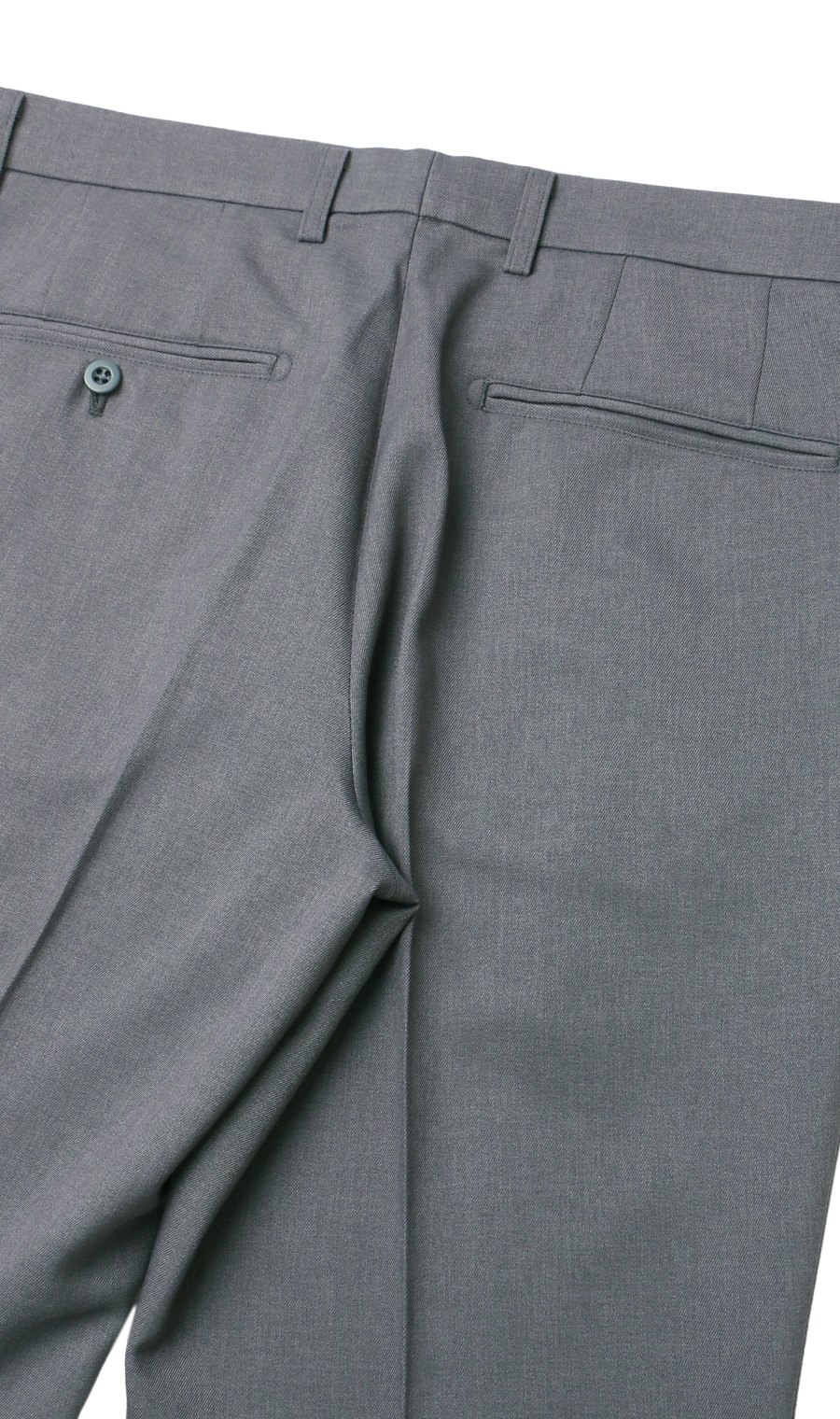 スタイリッシュスラックス【ノータック】【裾上げ済み】 グレー 73cm