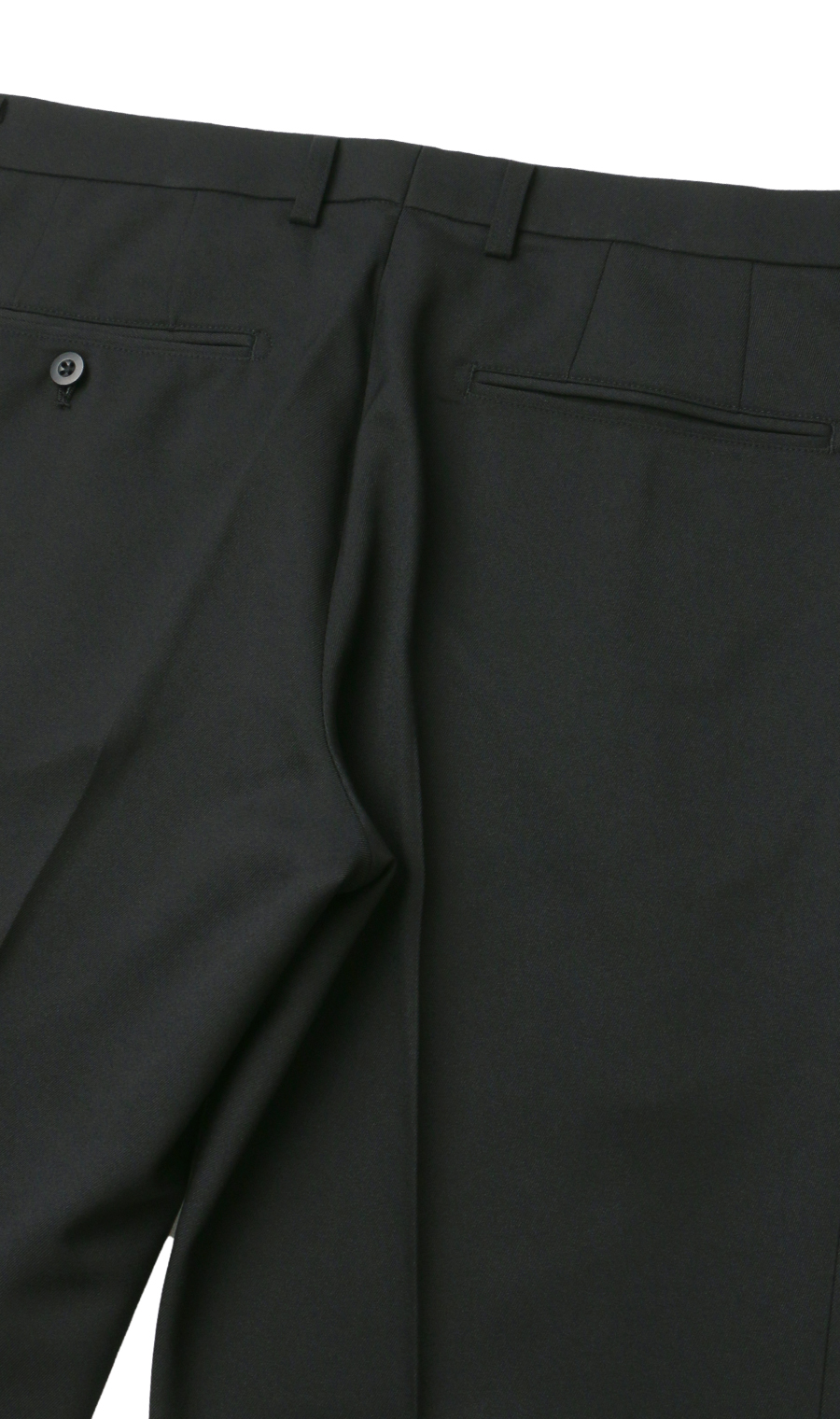 スタイリッシュスラックス【ノータック】【裾上げ済み】 ブラック 76cm