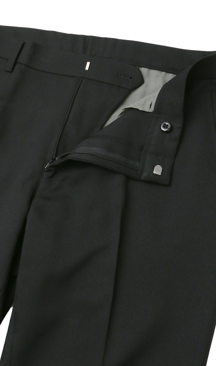 スタイリッシュスラックス【ノータック】【裾上げ済み】 ブラック 76cm