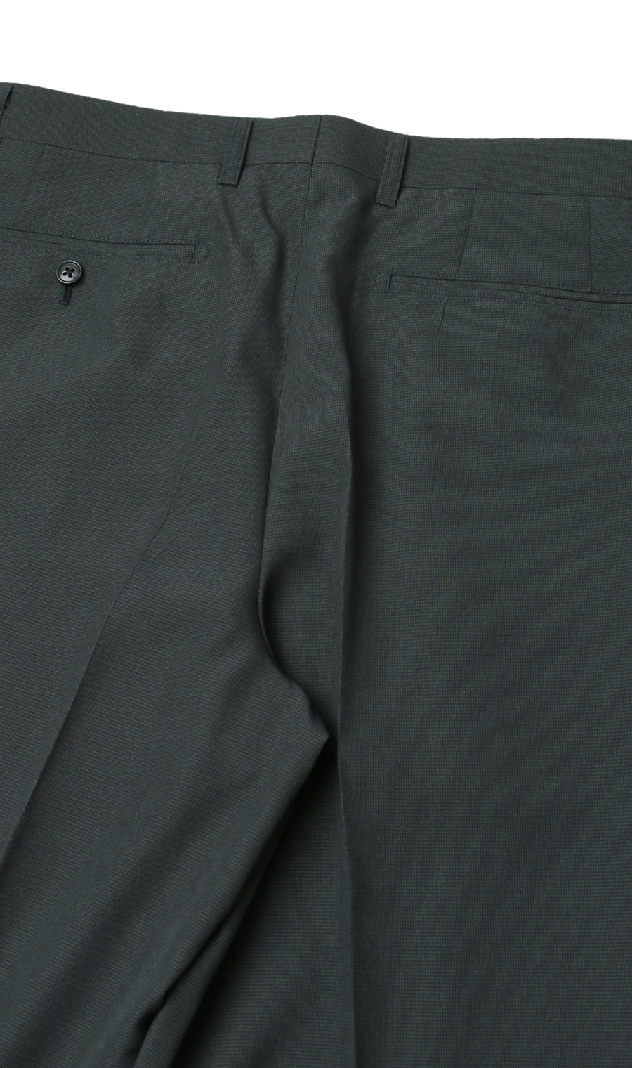 スタンダードスラックス【ツータック】 チャコール 76cm