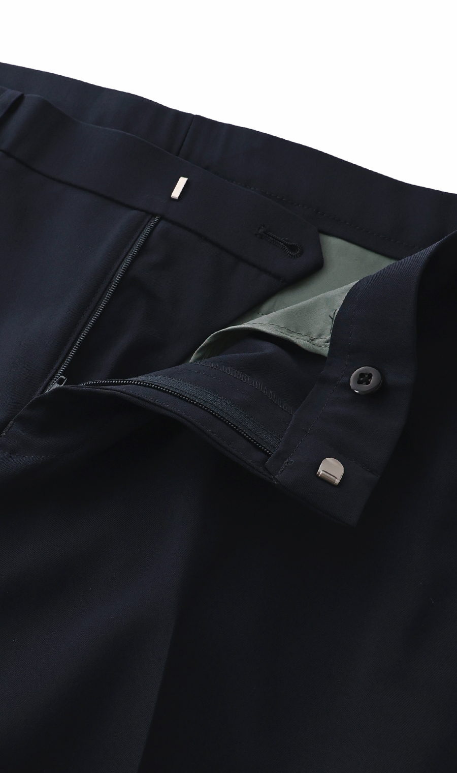 スタイリッシュスラックス【ノータック】【裾上げ済み】 ネイビー 79cm