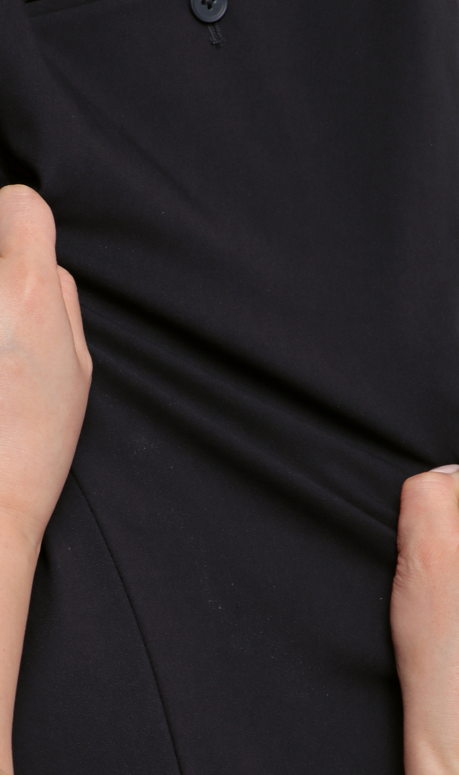 【みんなのパンツ】スタイリッシュスラックス【ノータック】【裾上げ済み】 ネイビー 76cm