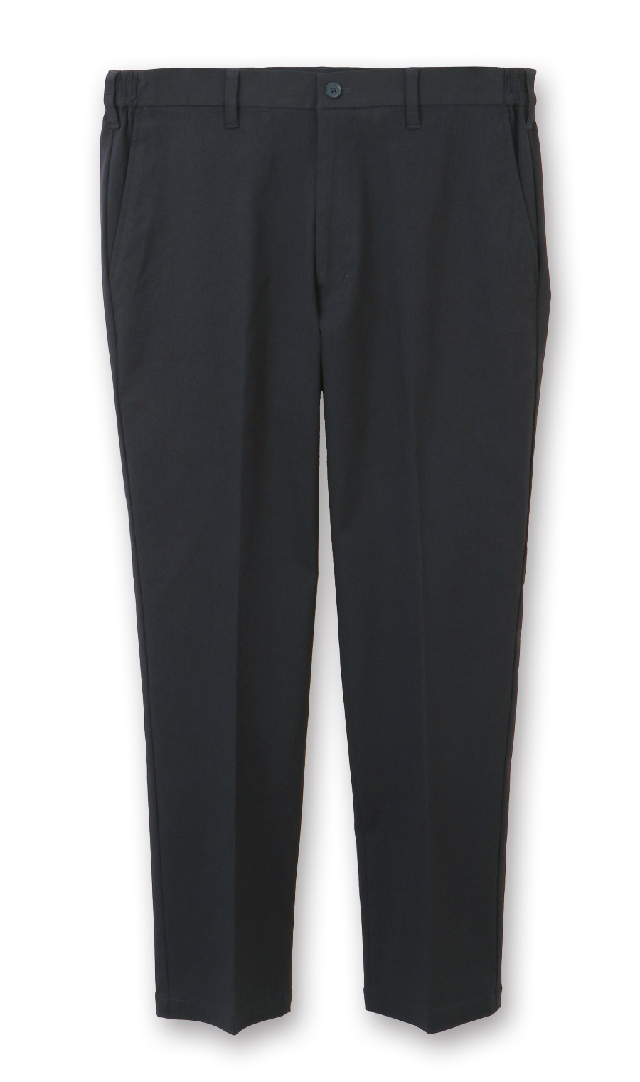 【みんなのパンツ】スタイリッシュスラックス【ノータック】【裾上げ済み】 ネイビー 76cm