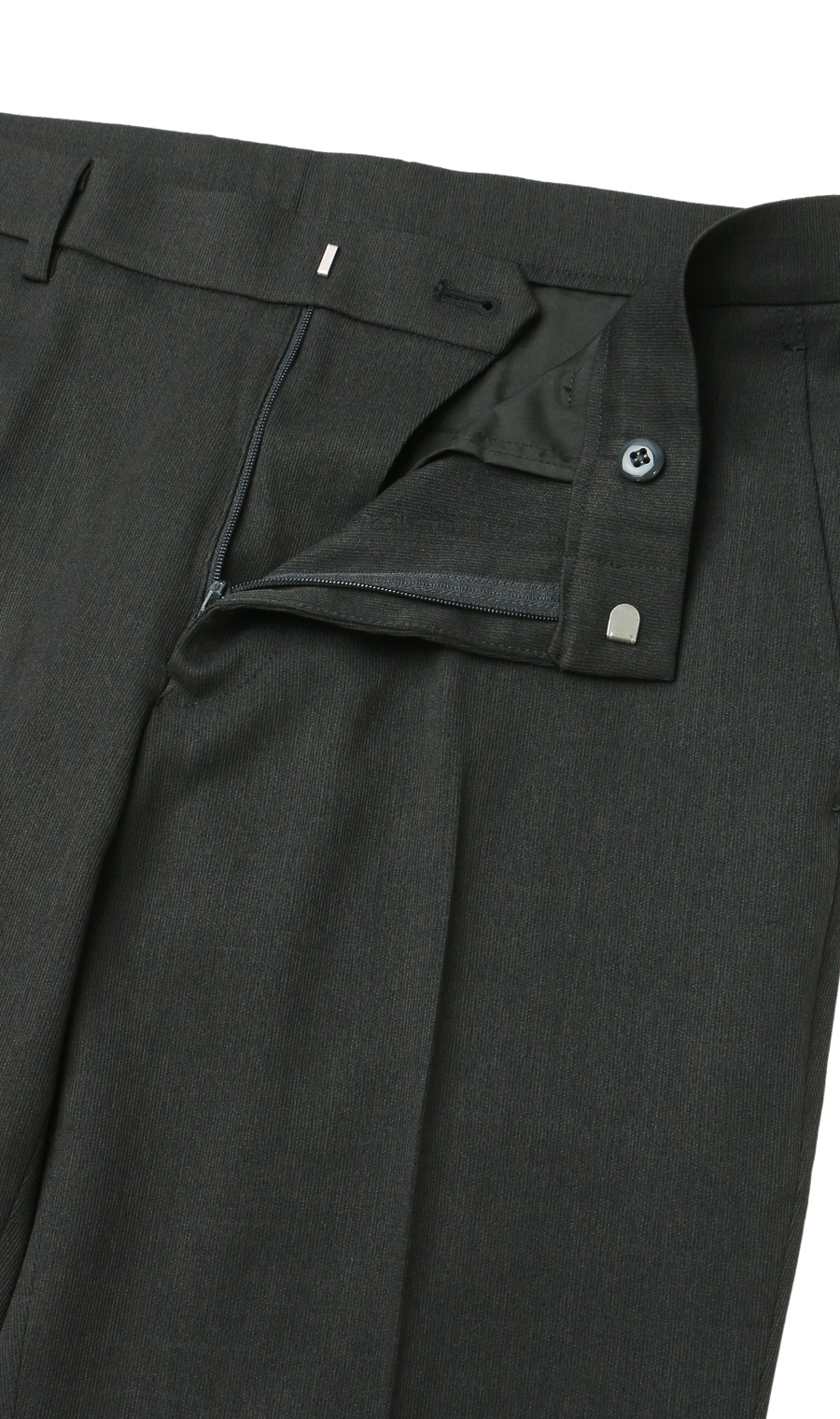 スタイリッシュスラックス【ノータック】【裾上げ済み】 チャコール 73cm