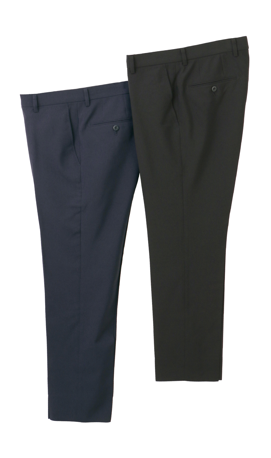 スタイリッシュスラックス【ノータック】【Plastics Smart】【裾上げ済み】 ブラック 73cm