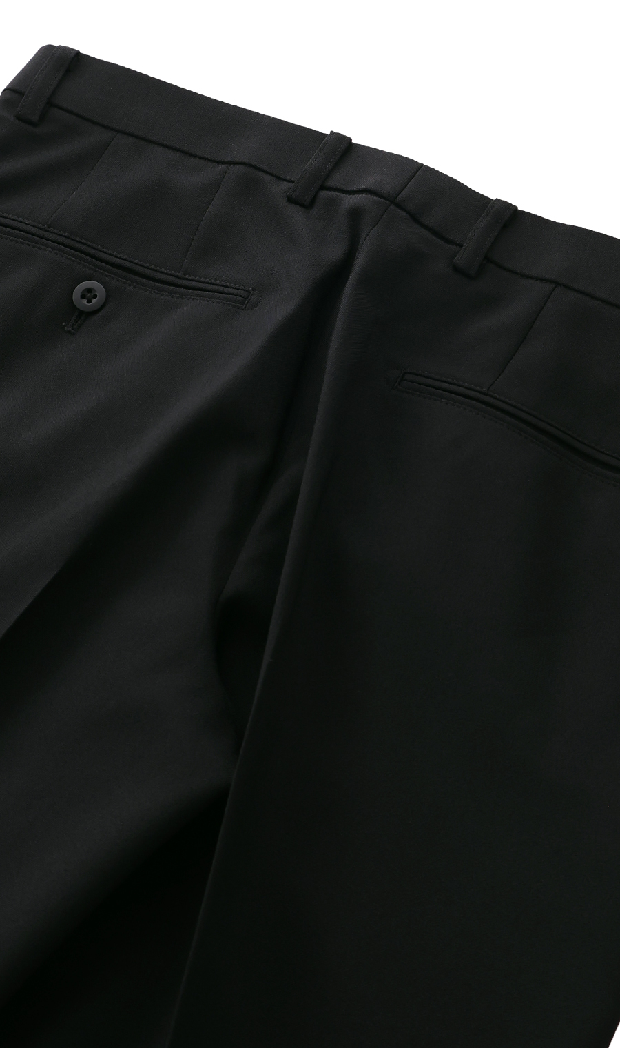 スタイリッシュスラックス【ノータック】【Plastics Smart】【裾上げ済み】 ブラック 73cm