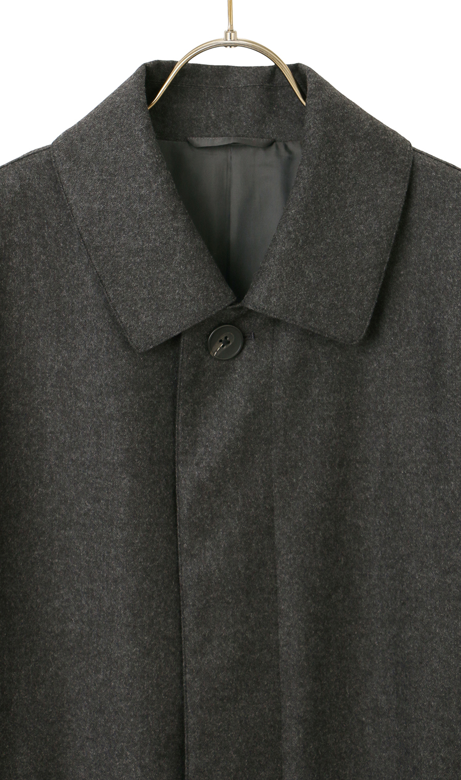 ステンカラーコート【Loro Piana】 グレー M