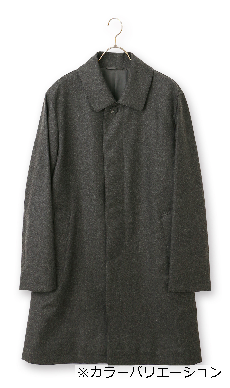 [ 美品 ] 　D'URBAN　Loro Piana スタンドカラーコート　M 美品 ] D´URBAN Loro Piana スタンドカラーコート M メンズ