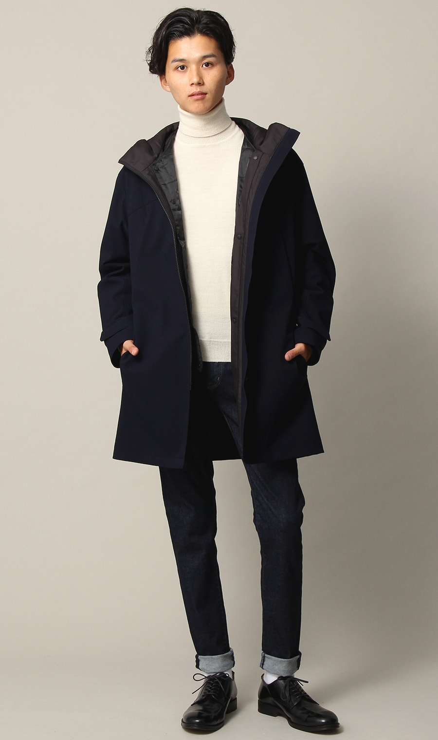 スタイリッシュフードコート《3WAY》《CONTROLα》 ネイビー S