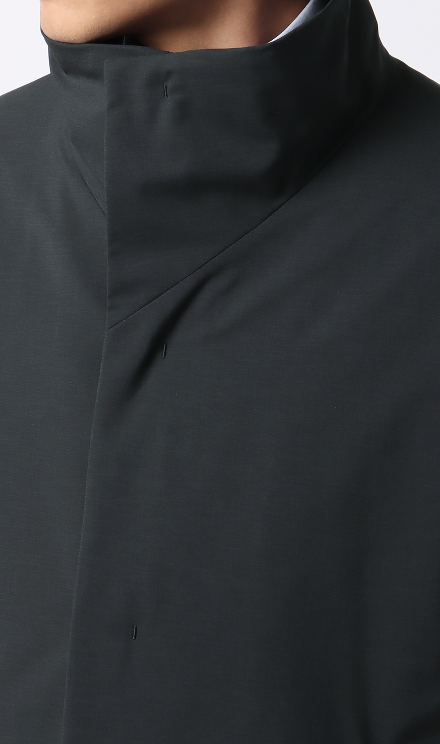 スタンドカラースタイリッシュコート【AIR FLAKE】【#すごコート】 ネイビー S