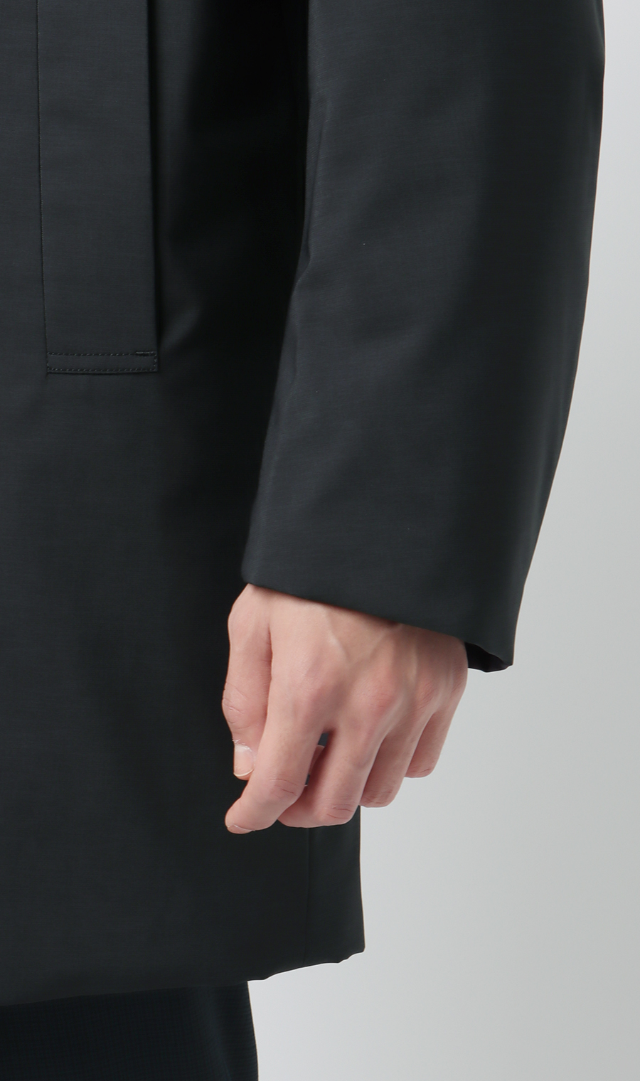 スタンドカラースタイリッシュコート【AIR FLAKE】【#すごコート】 ネイビー S