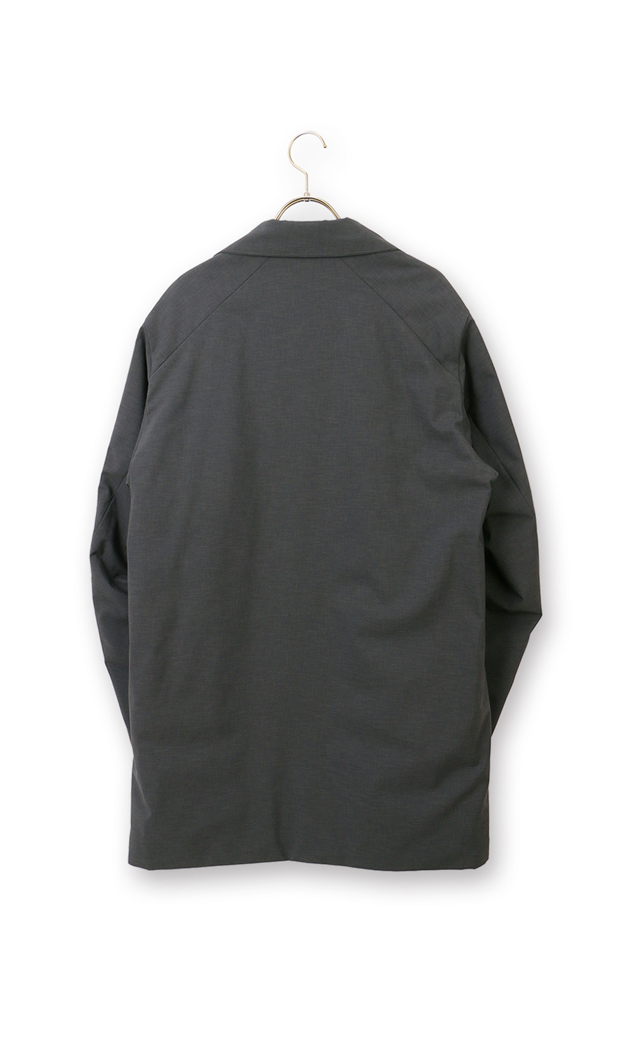 スタンドカラースタイリッシュコート【AIR FLAKE】【＃すごコート】 チャコール S