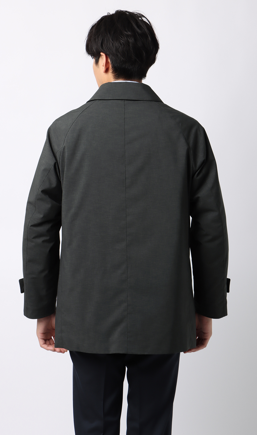 ステンカラースタイリッシュコート【AIR FLAKE】【＃すごコート】 チャコール S