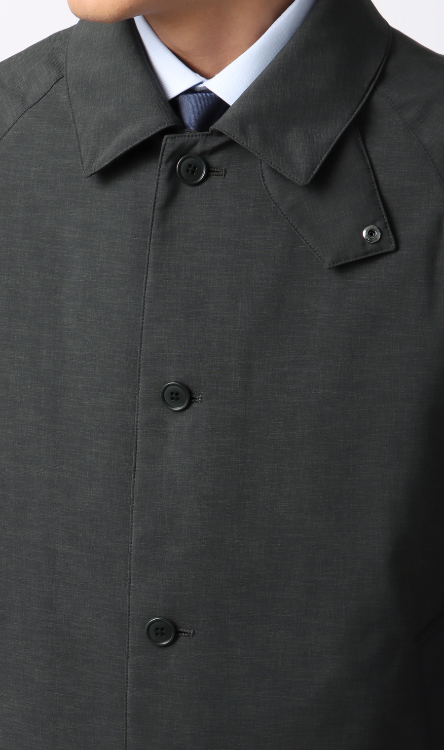 ステンカラースタイリッシュコート【AIR FLAKE】【＃すごコート】 チャコール S