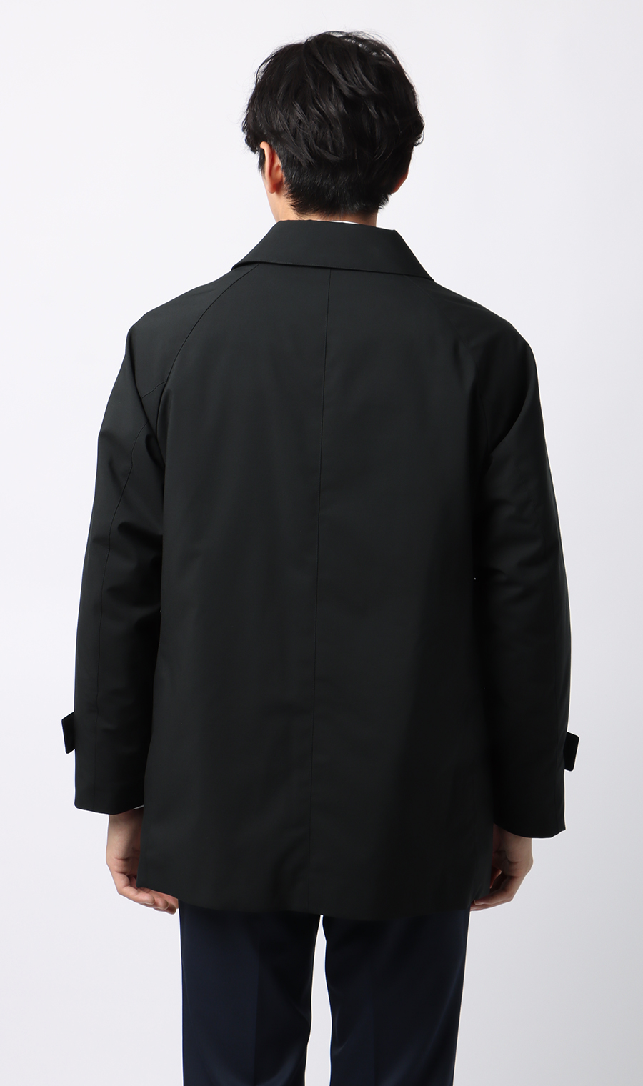 ステンカラースタイリッシュコート【AIR FLAKE】【＃すごコート】 ブラック S