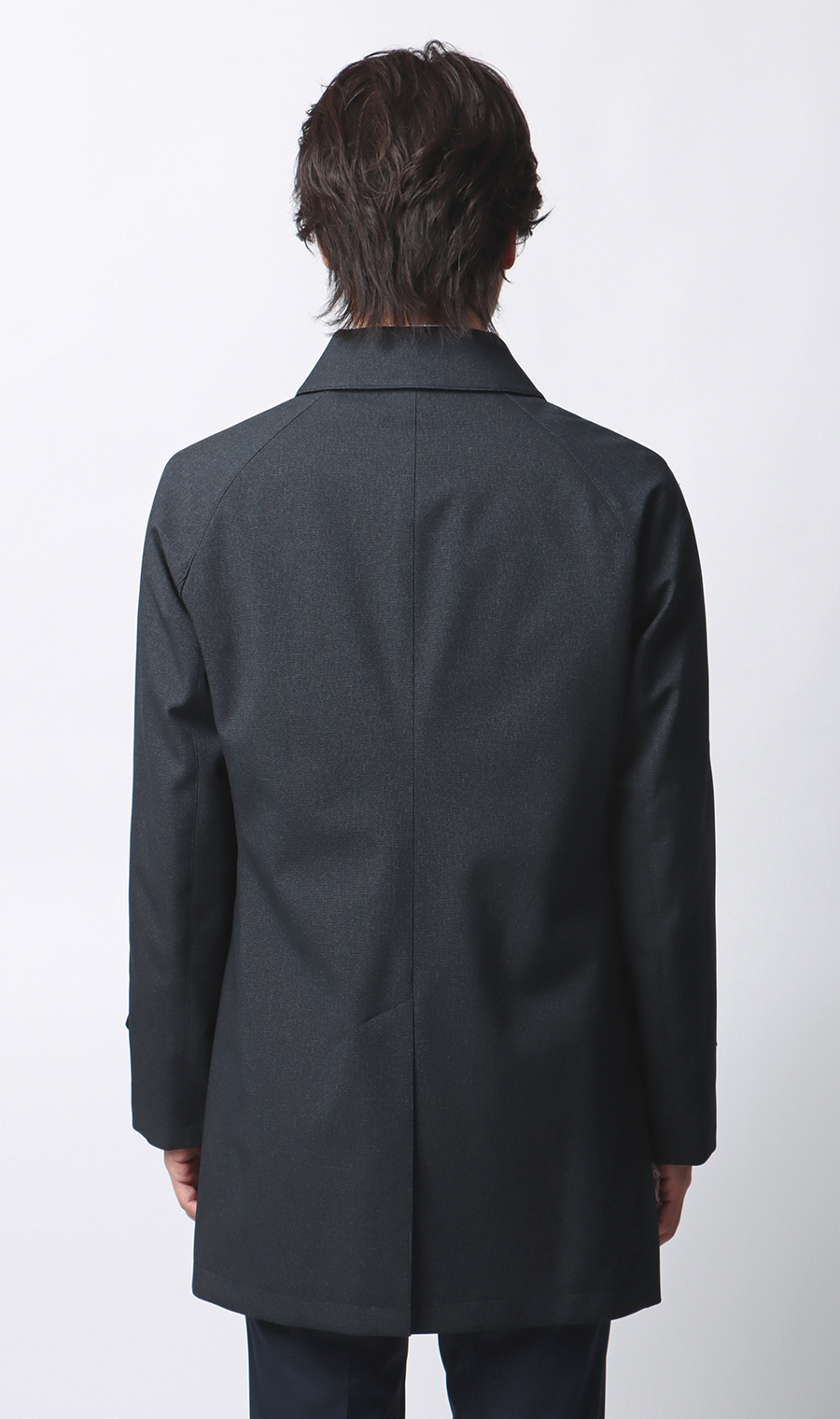 ステンカラースタイリッシュコート【CONTROLα】 ネイビー S