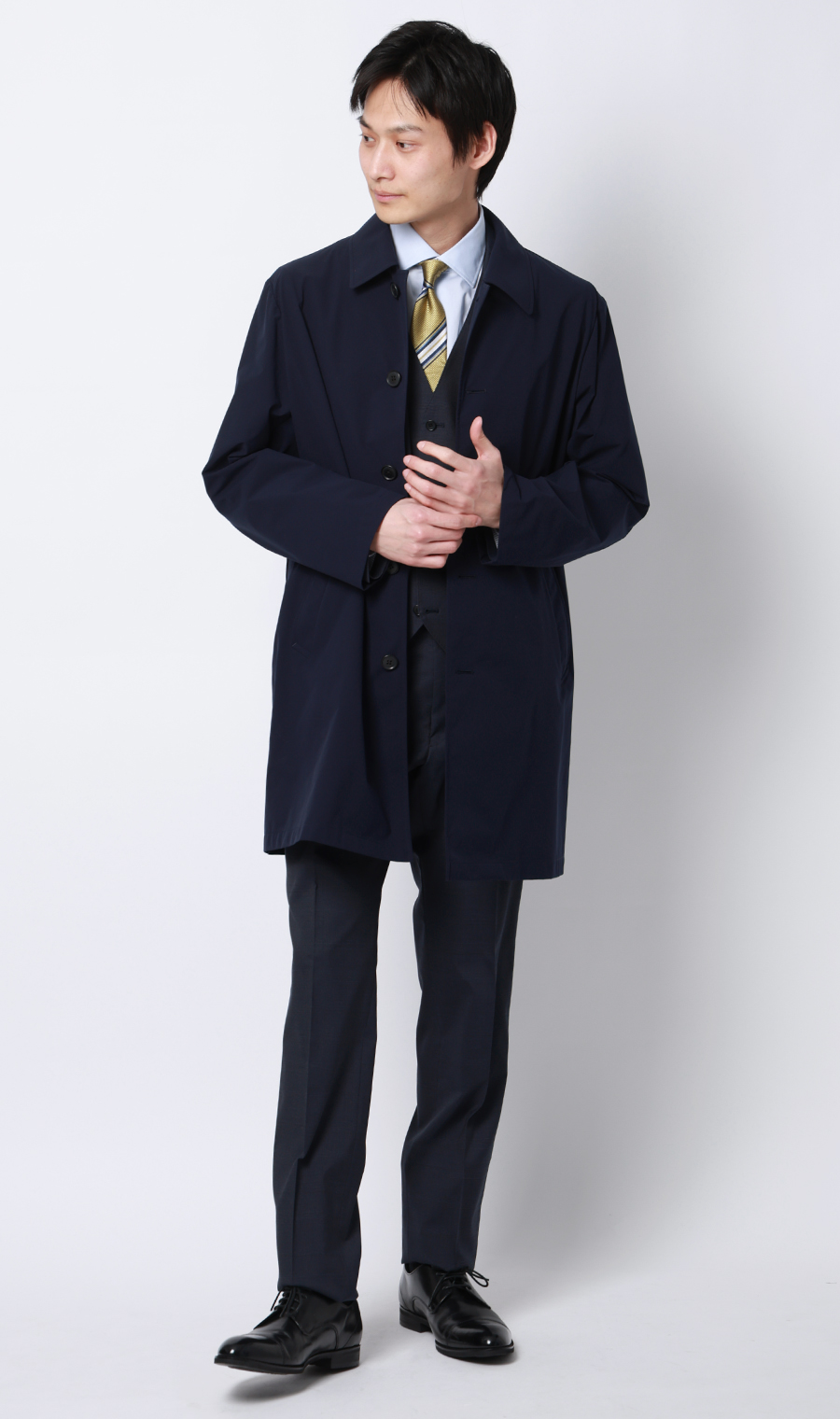 春季大衣 【绝对防水】 【#SUGO大衣】 藏青色S