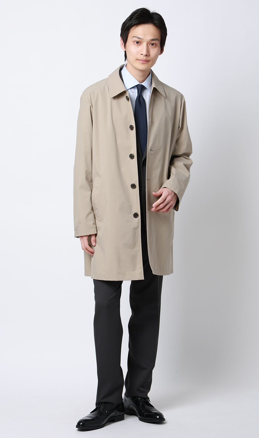 スプリングコート【ダントツ撥水】【＃すごコート】 ベージュ S