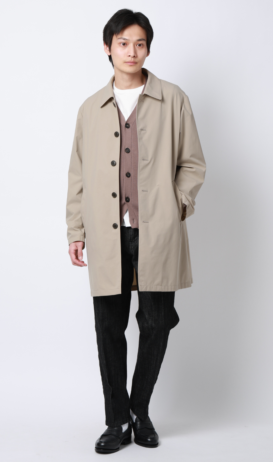 スプリングコート【ダントツ撥水】【＃すごコート】 ベージュ S