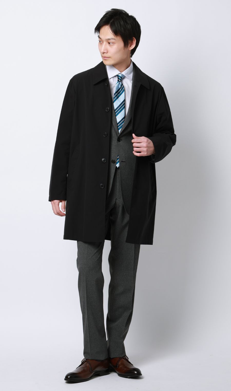 Spring Coat [Super Water-Repellent] [#AmazingCoat] Black S