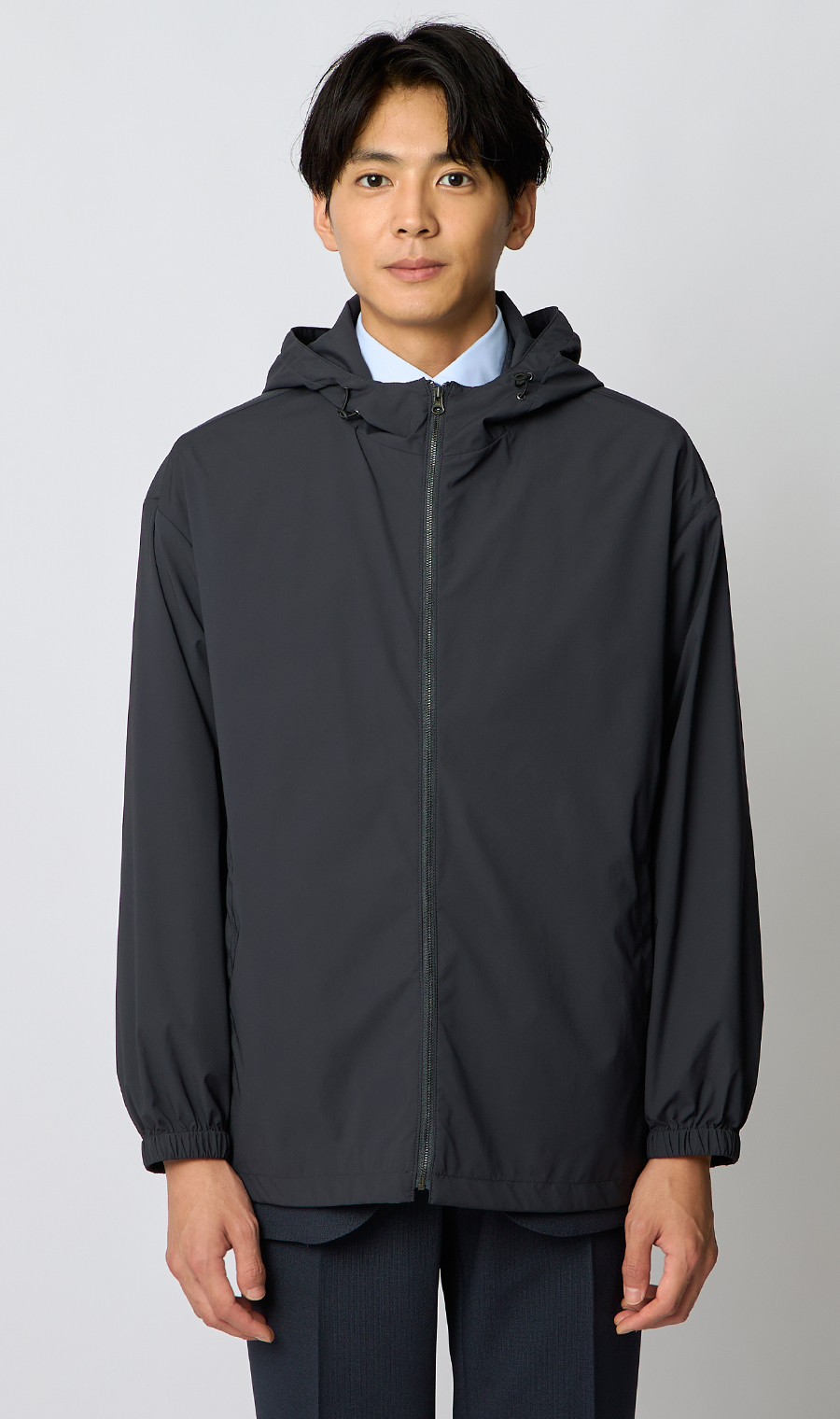 大容量ポケットパッカブルアウター【ポケッタブル】【＃すご】 グレー S