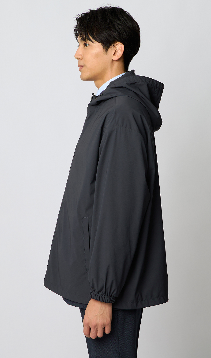 大容量ポケットパッカブルアウター【ポケッタブル】【＃すご】 グレー S