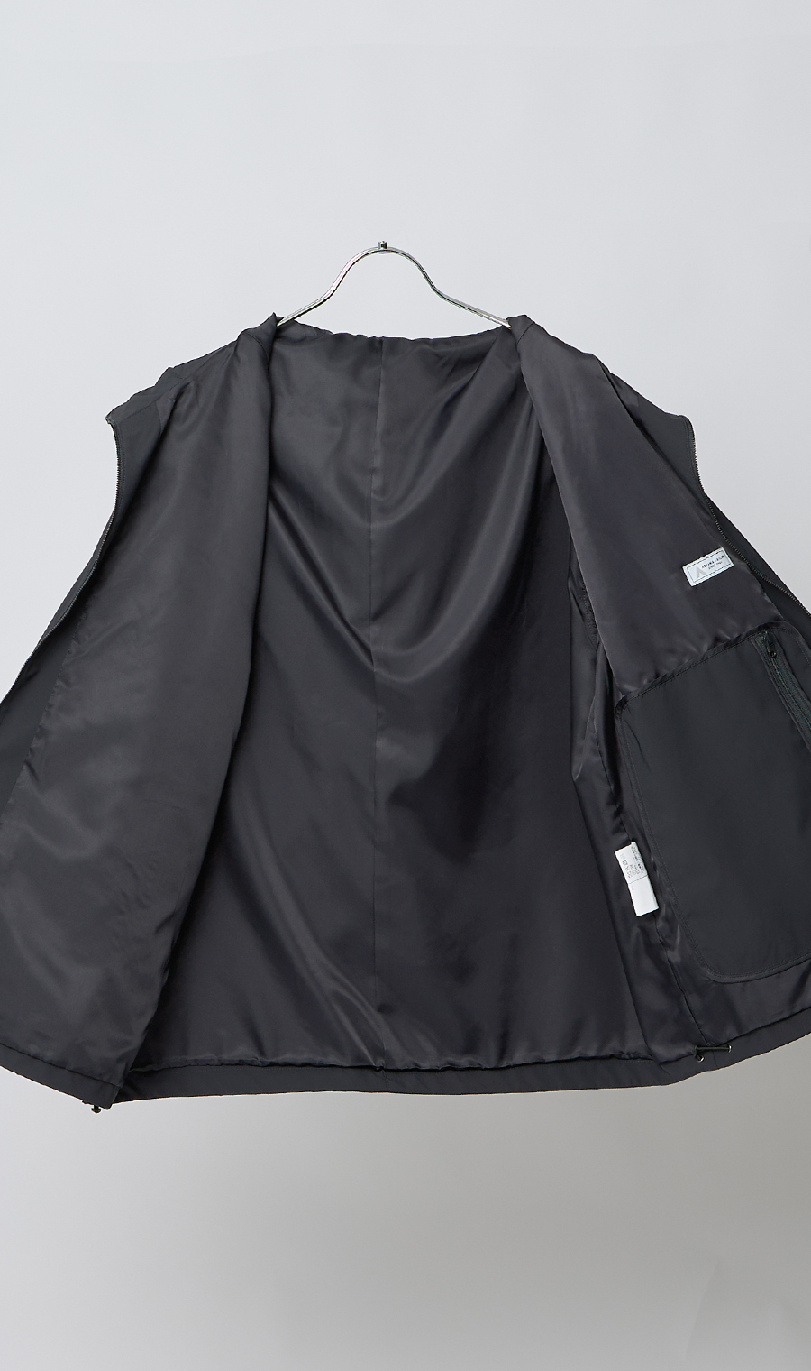 大容量ポケットパッカブルアウター【ポケッタブル】【＃すご】 グレー S