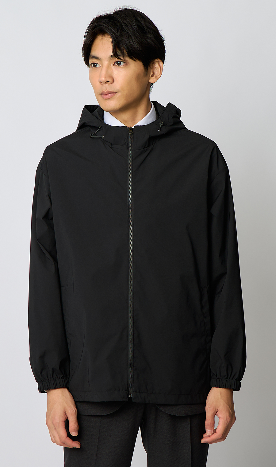 大容量ポケットパッカブルアウター【ポケッタブル】【＃すご】 ブラック S